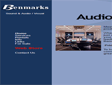 Tablet Screenshot of benmarks.com